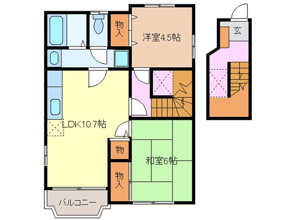 ラベンダー川崎　A　Bの物件間取画像